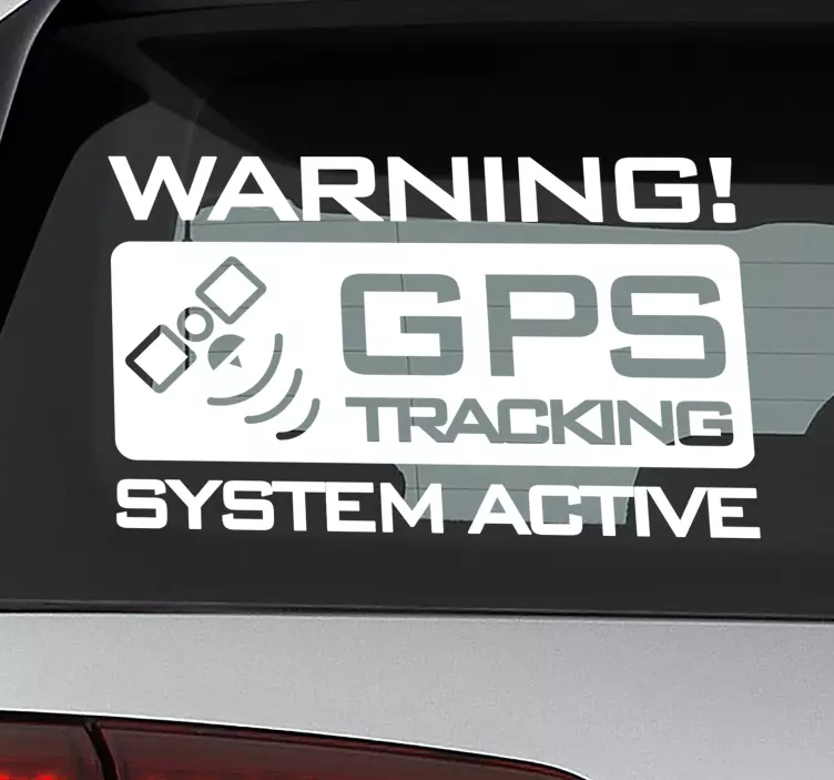 Gps nyomkövető autójelző matrica - TenStickers
