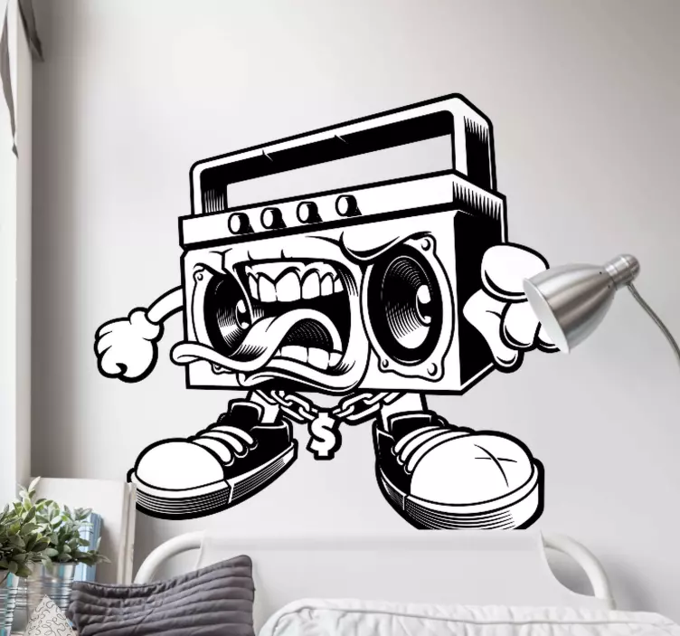Graffiti boombox matrica csomag - TenStickers