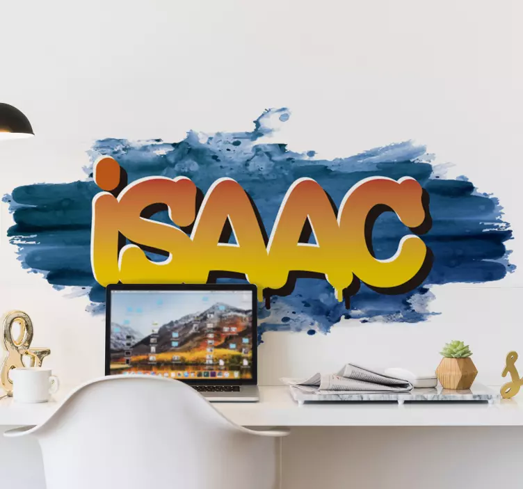 Graffiti név akvarell városi matrica - TenStickers