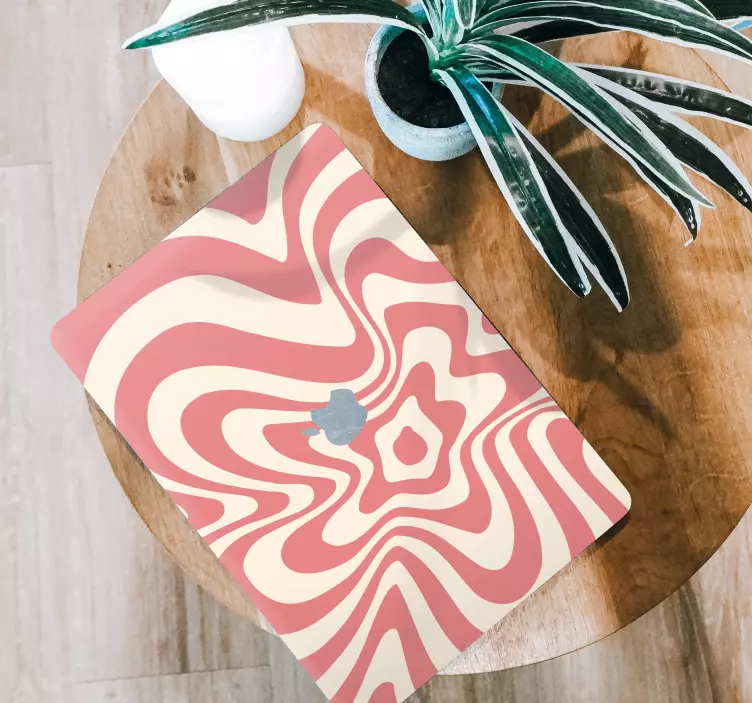 Groovy hullám absztrakt falmatrica - TenStickers