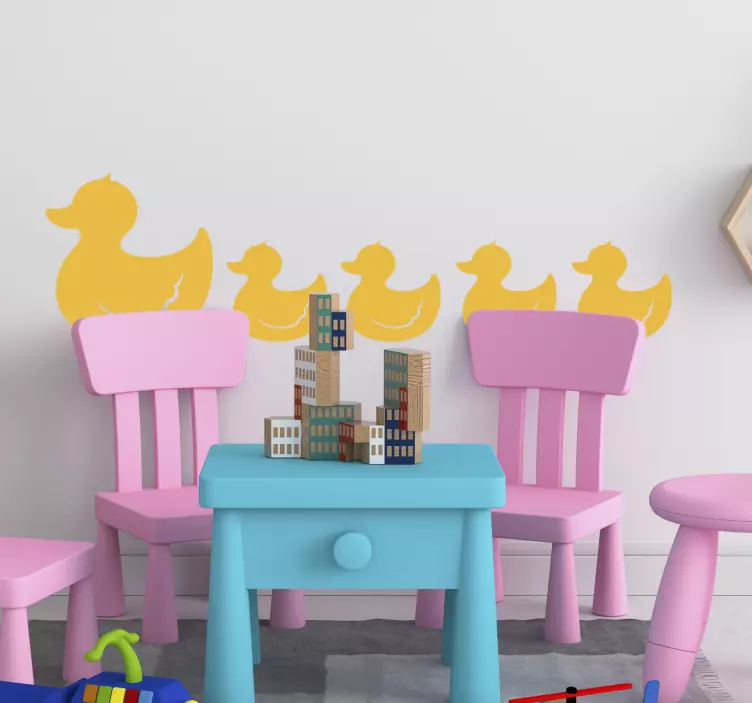 Gumi kacsa madár fal matrica - TenStickers