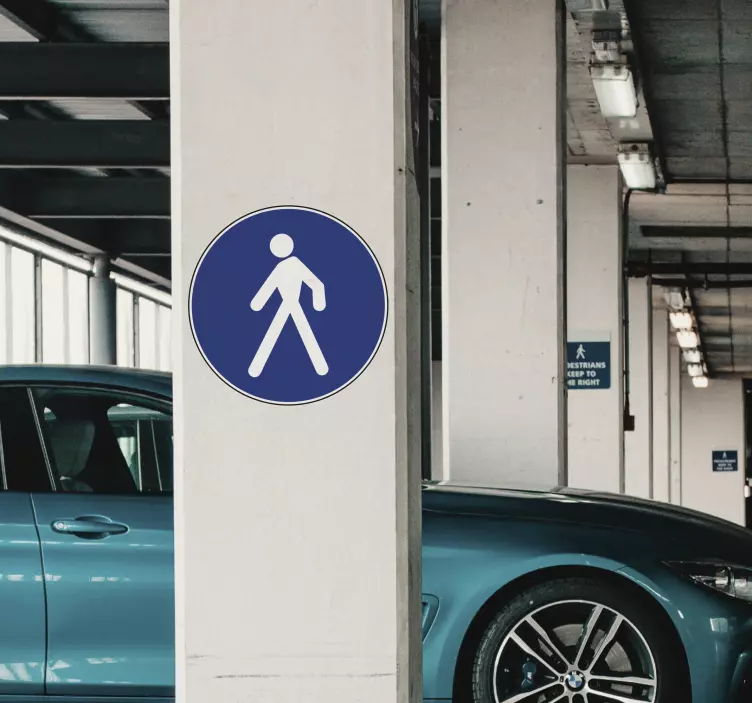 Gyalogos útjelzési dekoráció - TenStickers