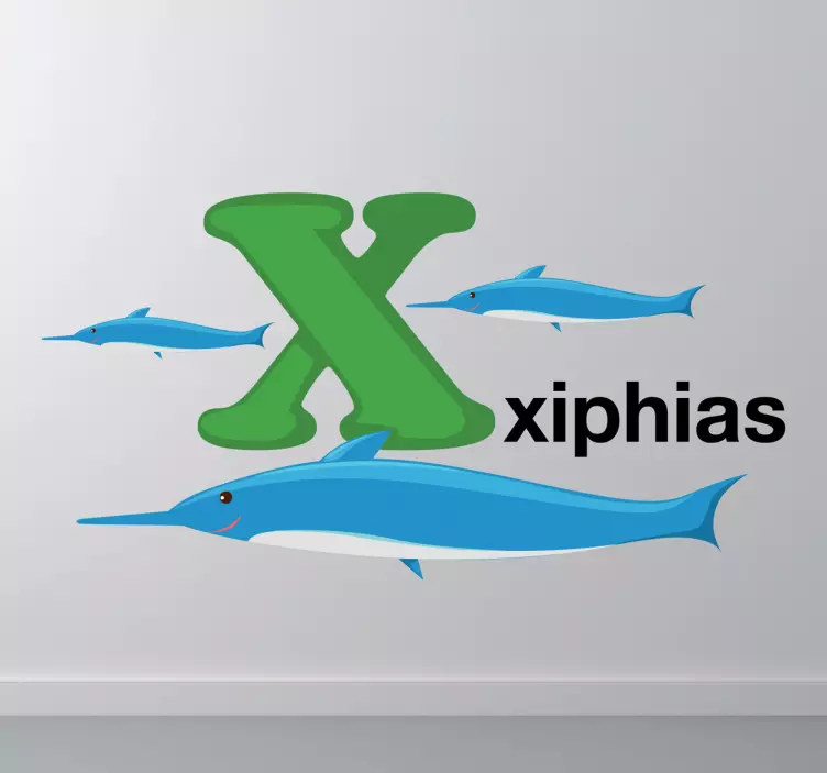 Gyerekek x betű matrica - TenStickers