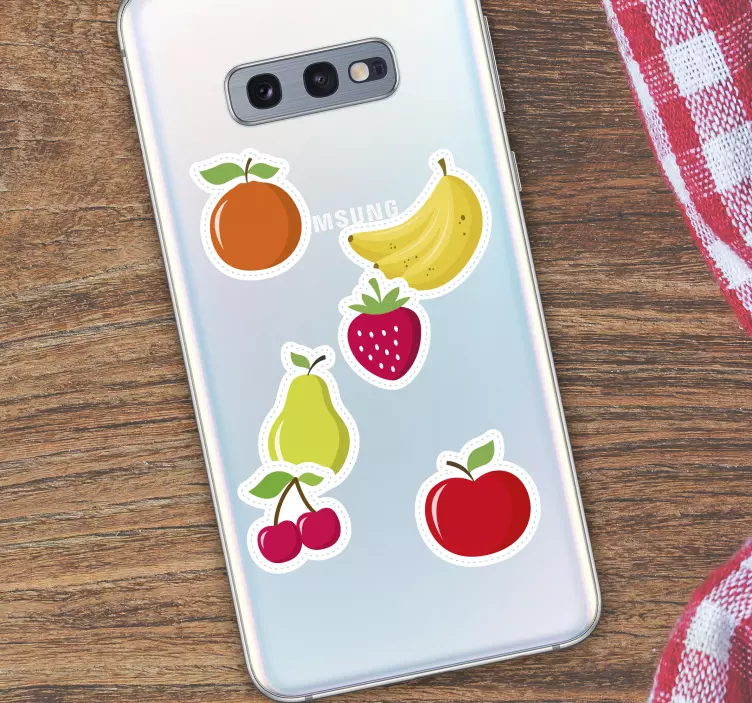 Gyümölcs készlet samsung telefon matrica - TenStickers