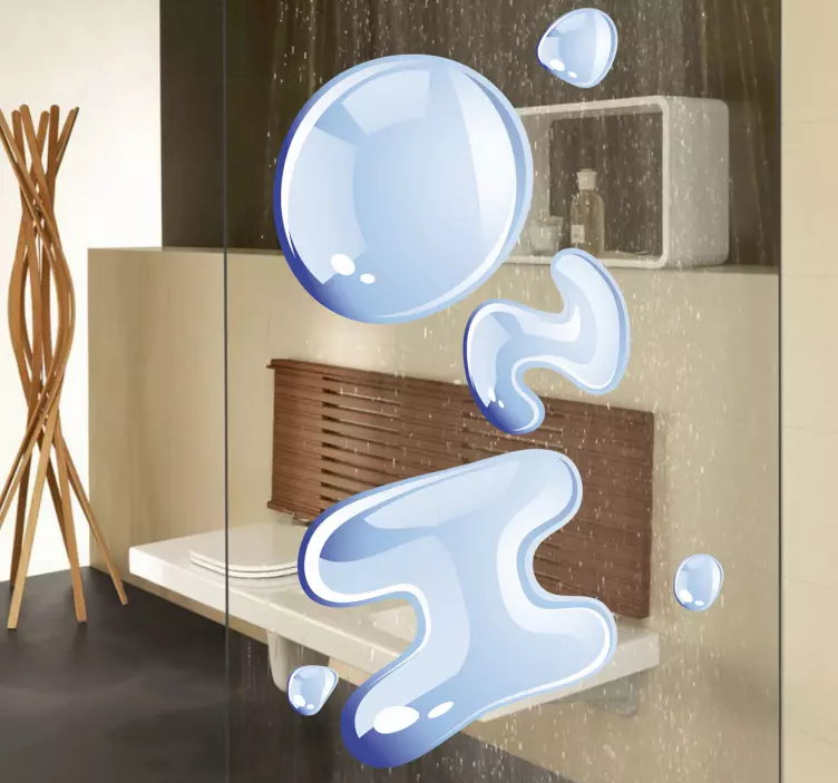 H2o díszítő szöveges matrica - TenStickers