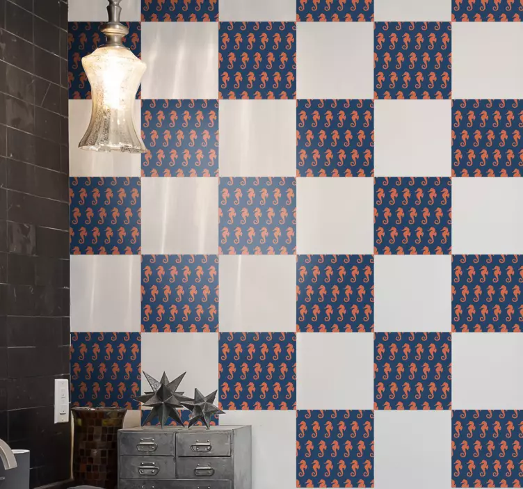 Hal matrica - tengeri ló mintázat dizájn - TenStickers