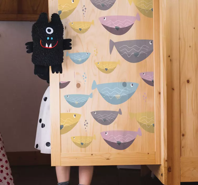 Csodálatos halak bútor matrica - TenStickers