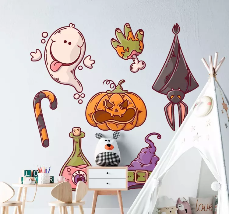 Halloween figurák halloween matrica - TenStickers