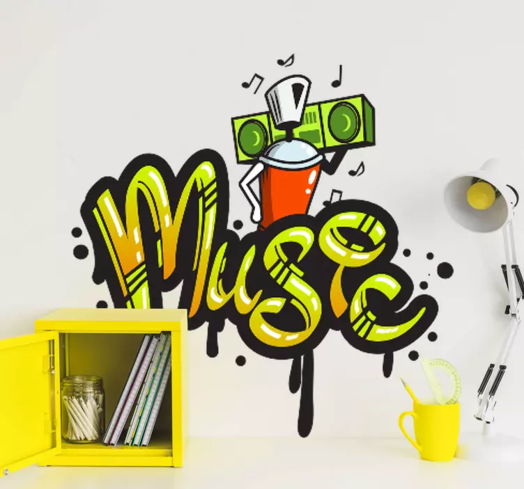 Hang a város városi matrica - TenStickers