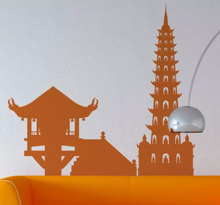 Hanoi skyline matrica - TenStickers