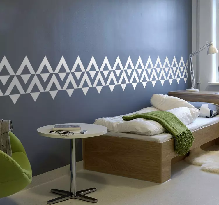 Háromszög alakú szegély matrica - TenStickers