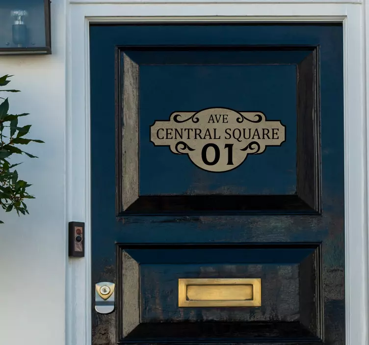 Házszámú üvegajtó matrica - TenStickers