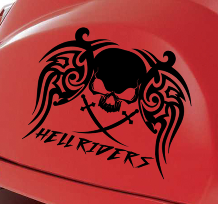 Hellriders motorkerékpár matrica - TenStickers
