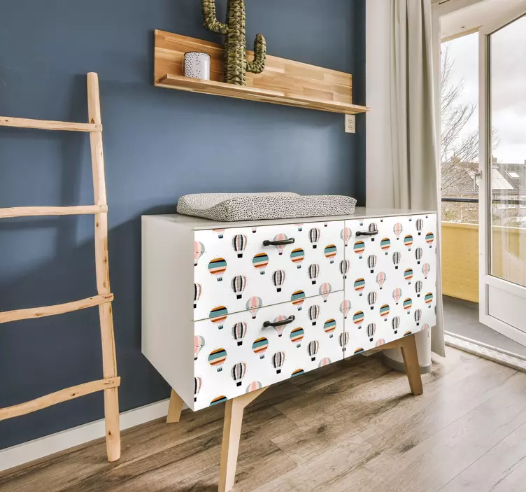 Hőlégballon mintás bútormatrica 3600 - TenStickers