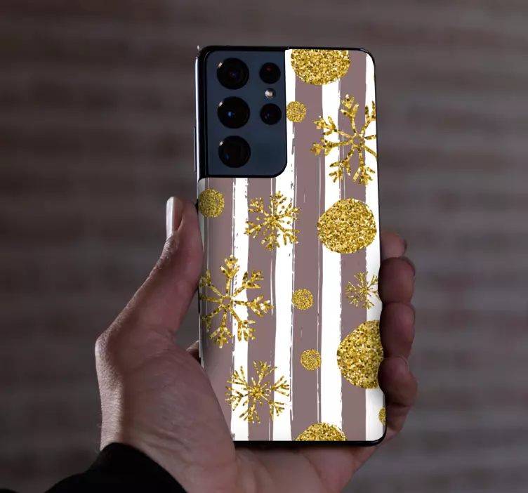 Karácsonyi matrica hópehely mintával - TenStickers