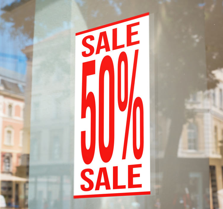 Hosszúkás formátumú kedvezmény akciós matricák - TenStickers