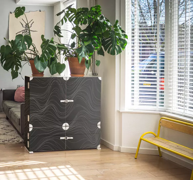 Hullám textúrák bútor matrica - TenStickers