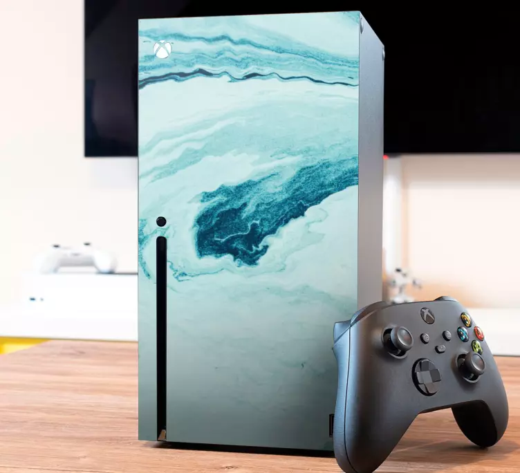 Kék márvány xbox vinyl bőr hullámai - TenStickers