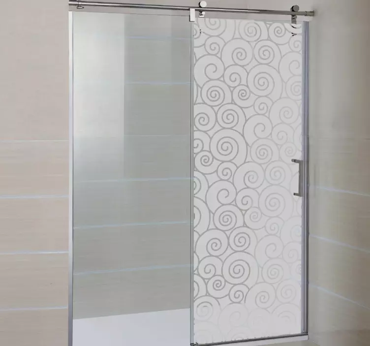 Hullámok zuhany matrica - TenStickers