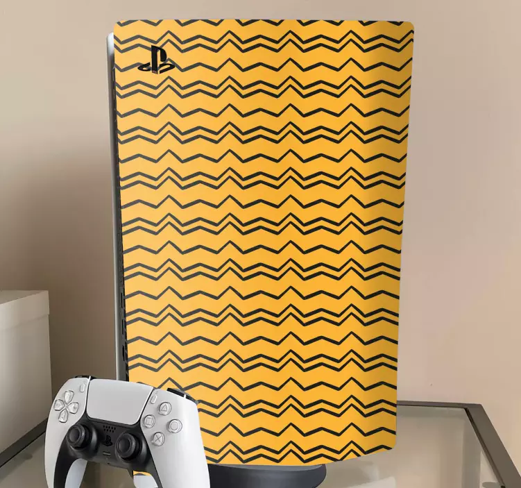 Hullámos mintás borító matrica ps5 - TenStickers