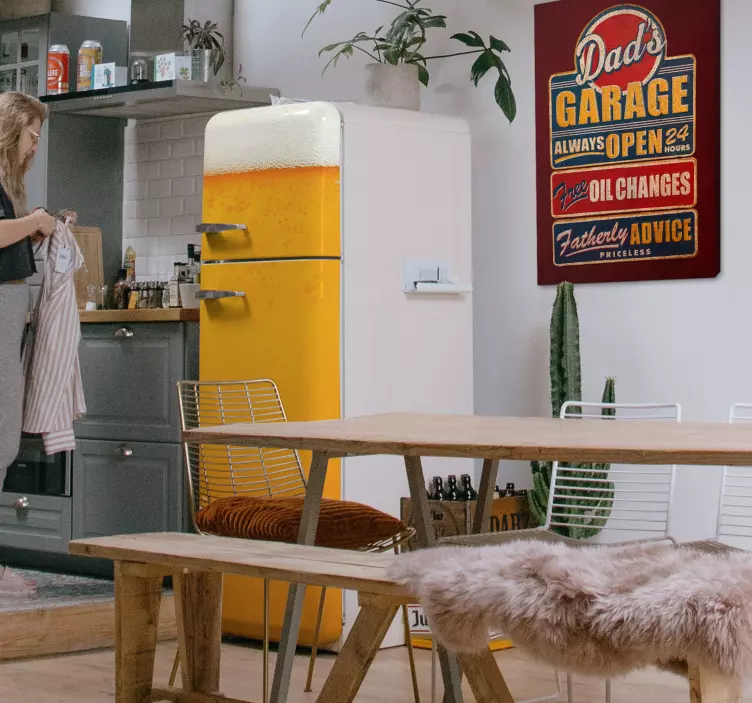 Hűtőszekrény hűtő matrica - TenStickers