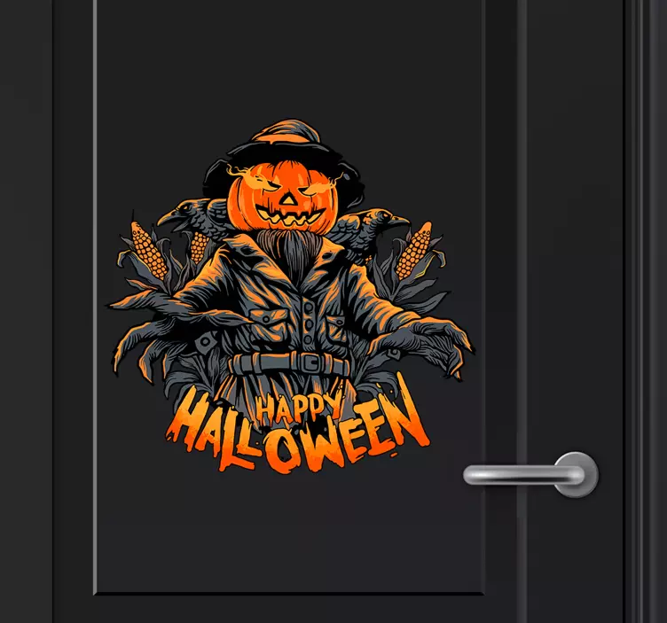 Ijesztő tök halloween matrica - TenStickers