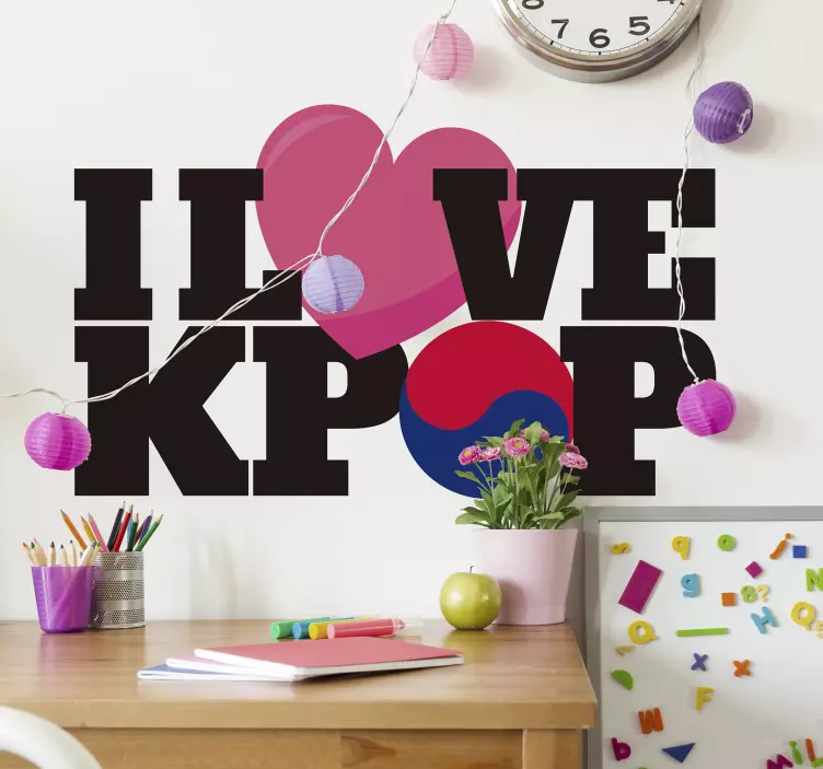 Imádom a kpop zenei falmatricát - TenStickers