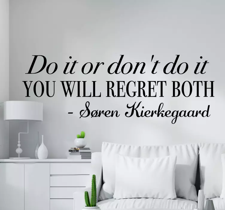 Inspiráló életválasztás szöveges matrica - TenStickers