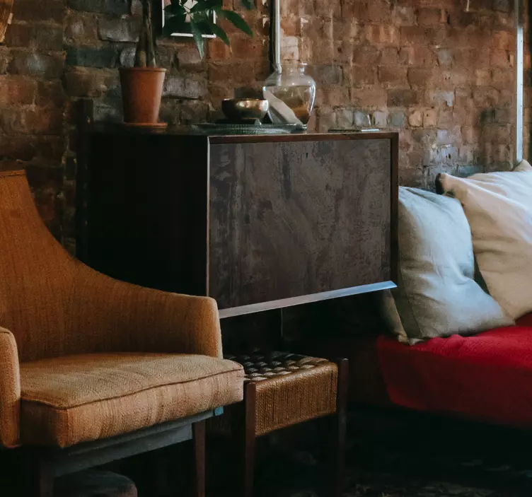 Ipari szürke rozsdás vas bútormatrica - TenStickers