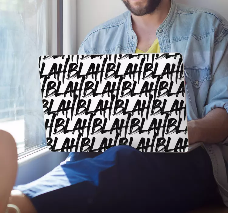 Ismétlődő frázisminta Matrica laptophoz - TenStickers