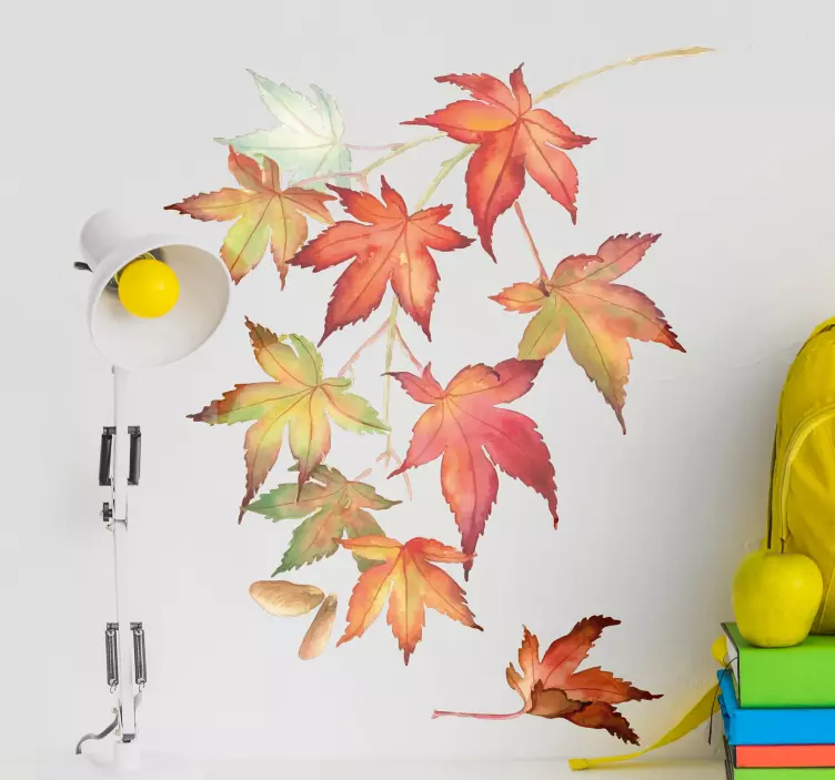 Japán juharlevelek falmatrica - TenStickers