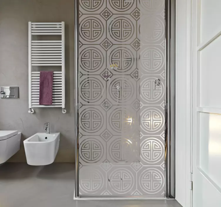 Japán minimalizmus (partíció) zuhany matrica - TenStickers