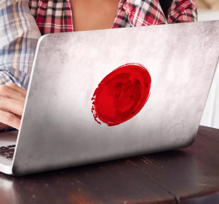 Japán zászló laptop matrica - TenStickers