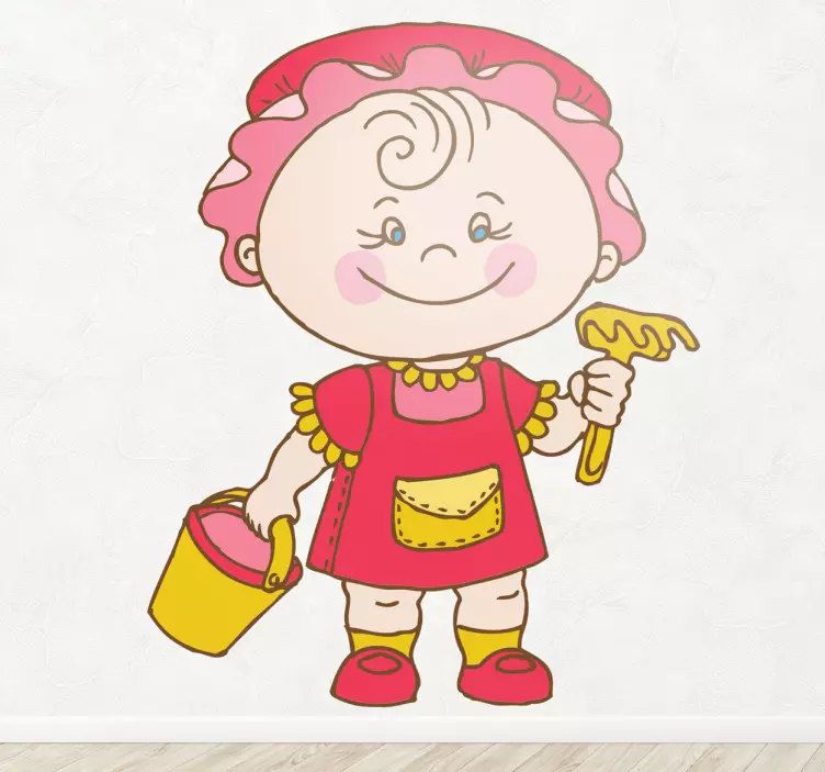 Játékos gyermekfestő matrica gyerekeknek - TenStickers