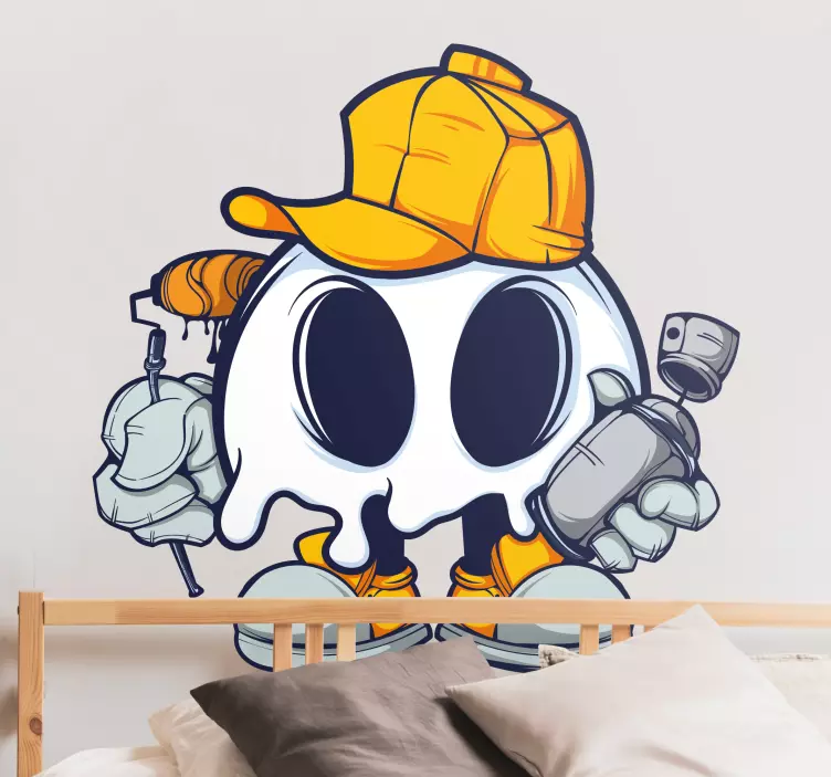 Szellemkarakter Halloween matrica - TenStickers