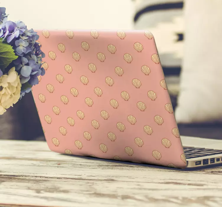 Kagyló motívum borító Matrica laptophoz - TenStickers