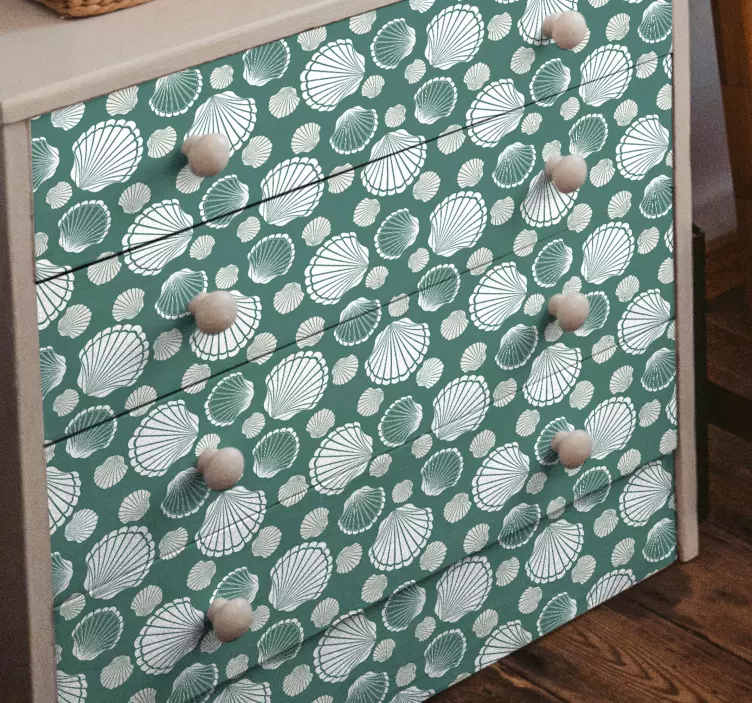 Kagyló világbútor matrica - TenStickers