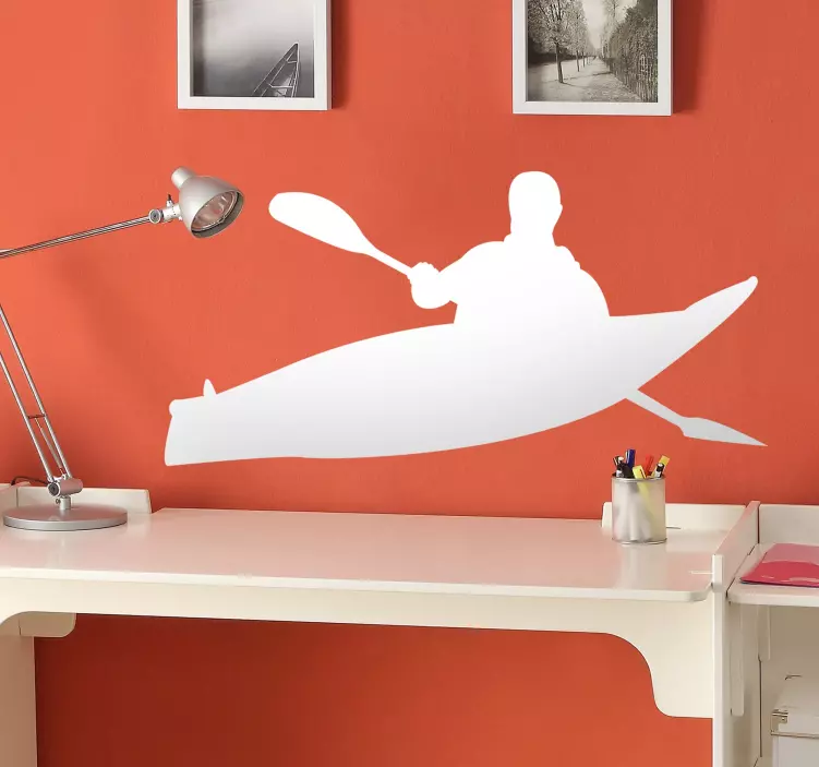 Kajak sziluett matrica - TenStickers