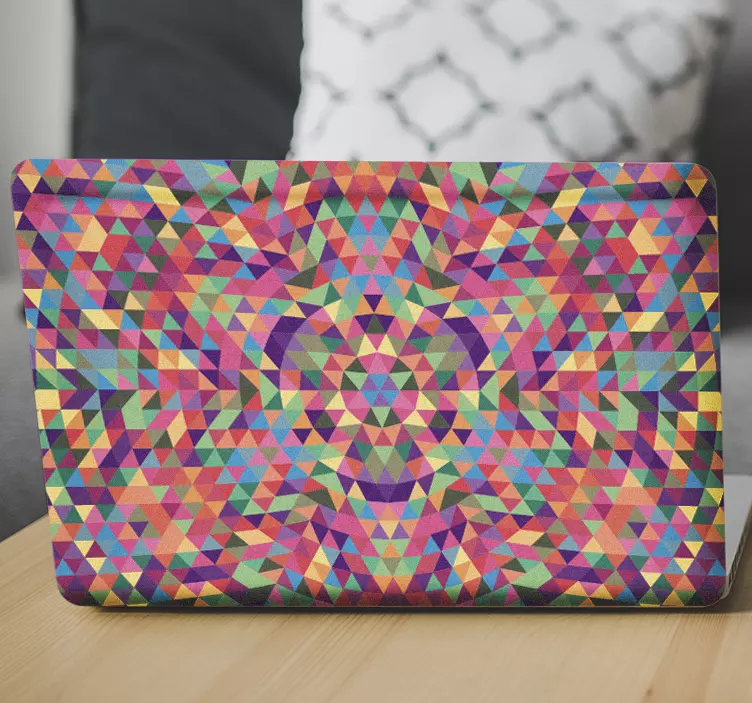 Kaleidoszkóp laptop matrica - TenStickers