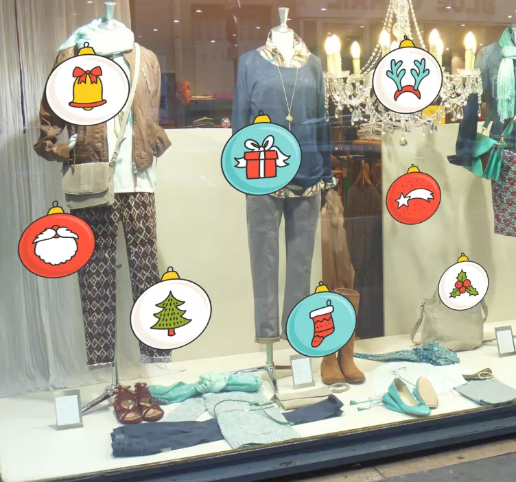 Karácsonyi gyűjtemény matrica készlet - TenStickers