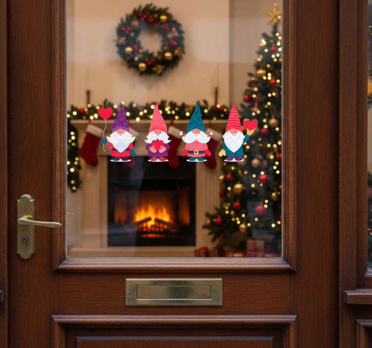 Karácsonyi matrica télapó manói - TenStickers