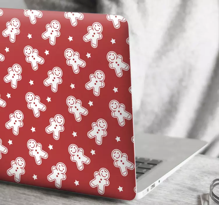 Karácsonyi sütik laptop matrica - TenStickers