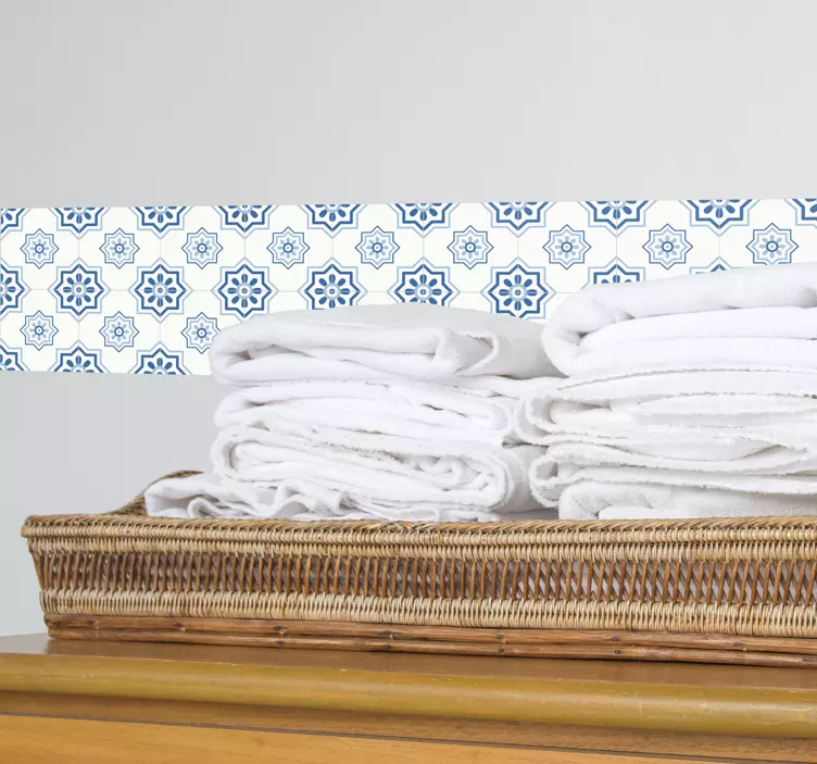 Kék csempe matrica - TenStickers