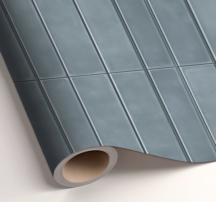 Kék csempe utánzat erdei állatok falmatrica - TenStickers