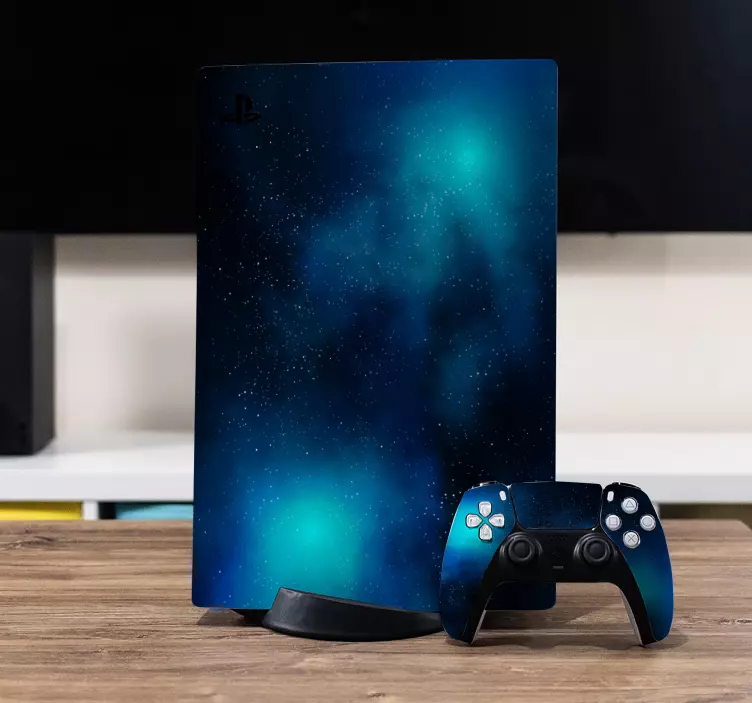 Kék galaxy ps5 vinyl matrica - TenStickers