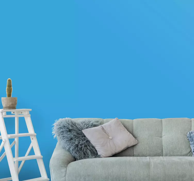 Kék egyszínű fal vinil - TenStickers