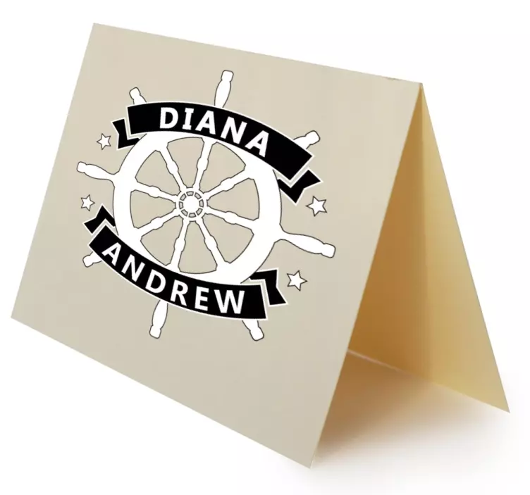 Kerék esküvő testreszabható dekoratív matrica - TenStickers