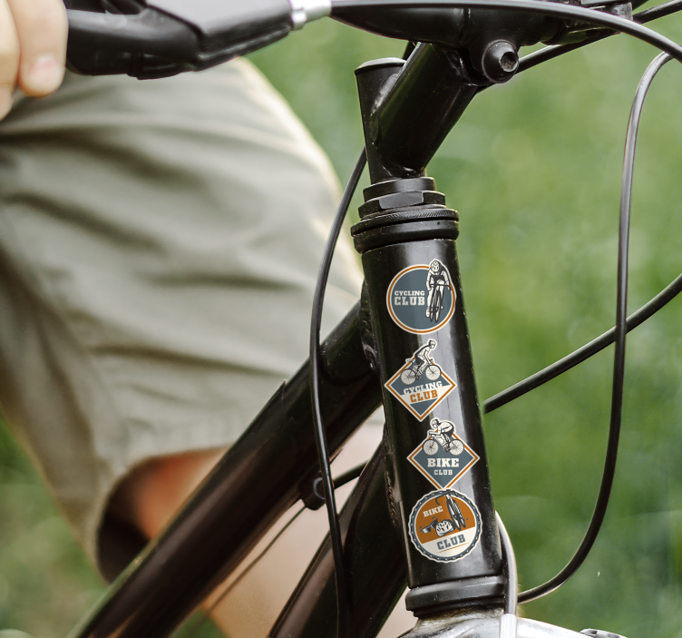 Kerékpáros díszlettervezés matrica bicikli - TenStickers