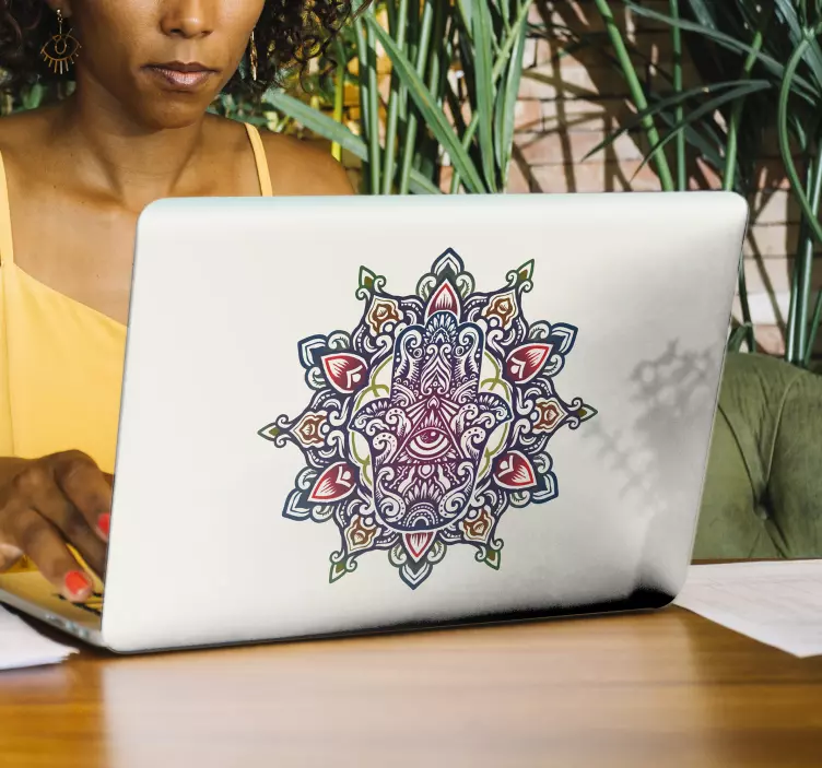 Kéz a fatima arab laptop matrica - TenStickers