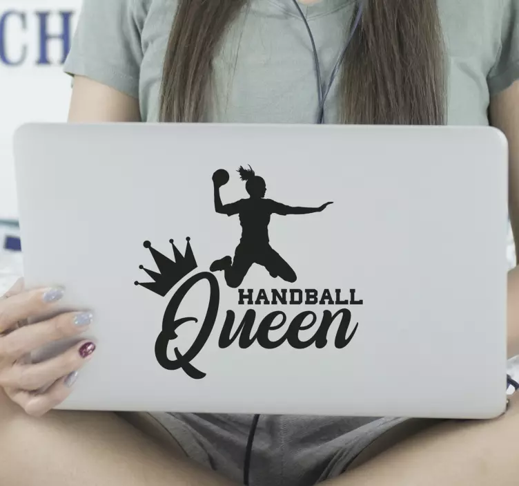 Kézilabda queen laptop matrica - TenStickers